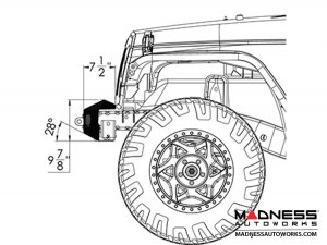 Jeep Wrangler JK Frame-Built Bumper Base w/Crawler Caps - #1400 
